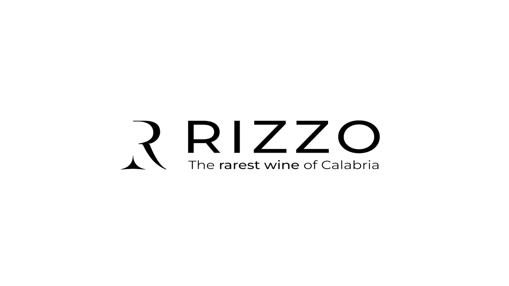 Versione orizzontale nera del marchio Rizzo